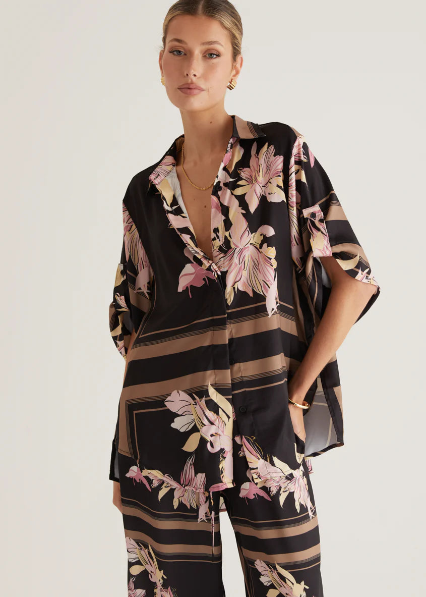 Kaycie Pants - Black Floral