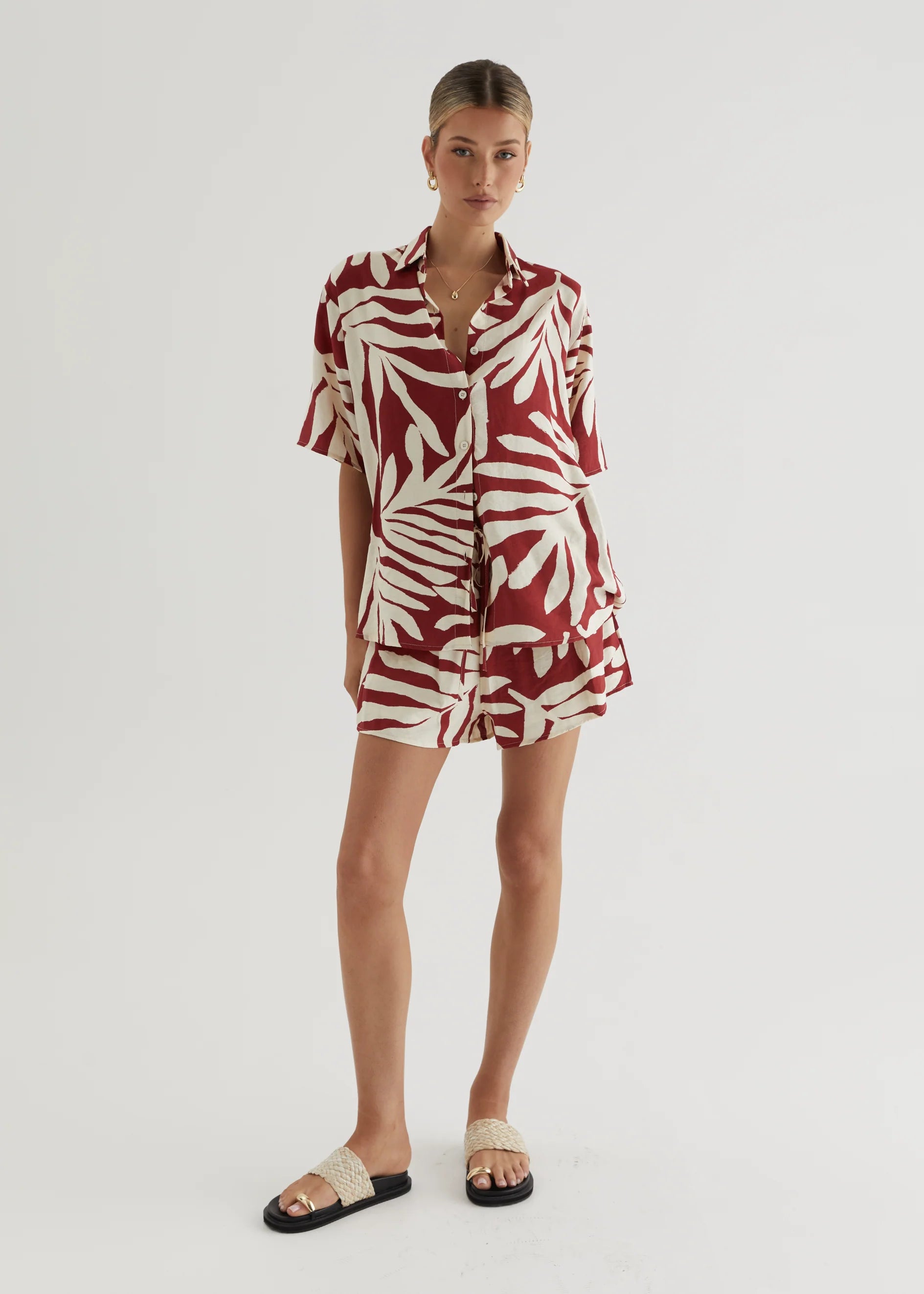 Tarshah Set - Ruby Leaf