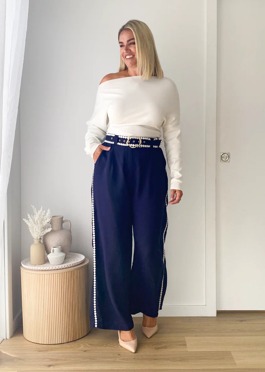 Sariyah Pants - Navy