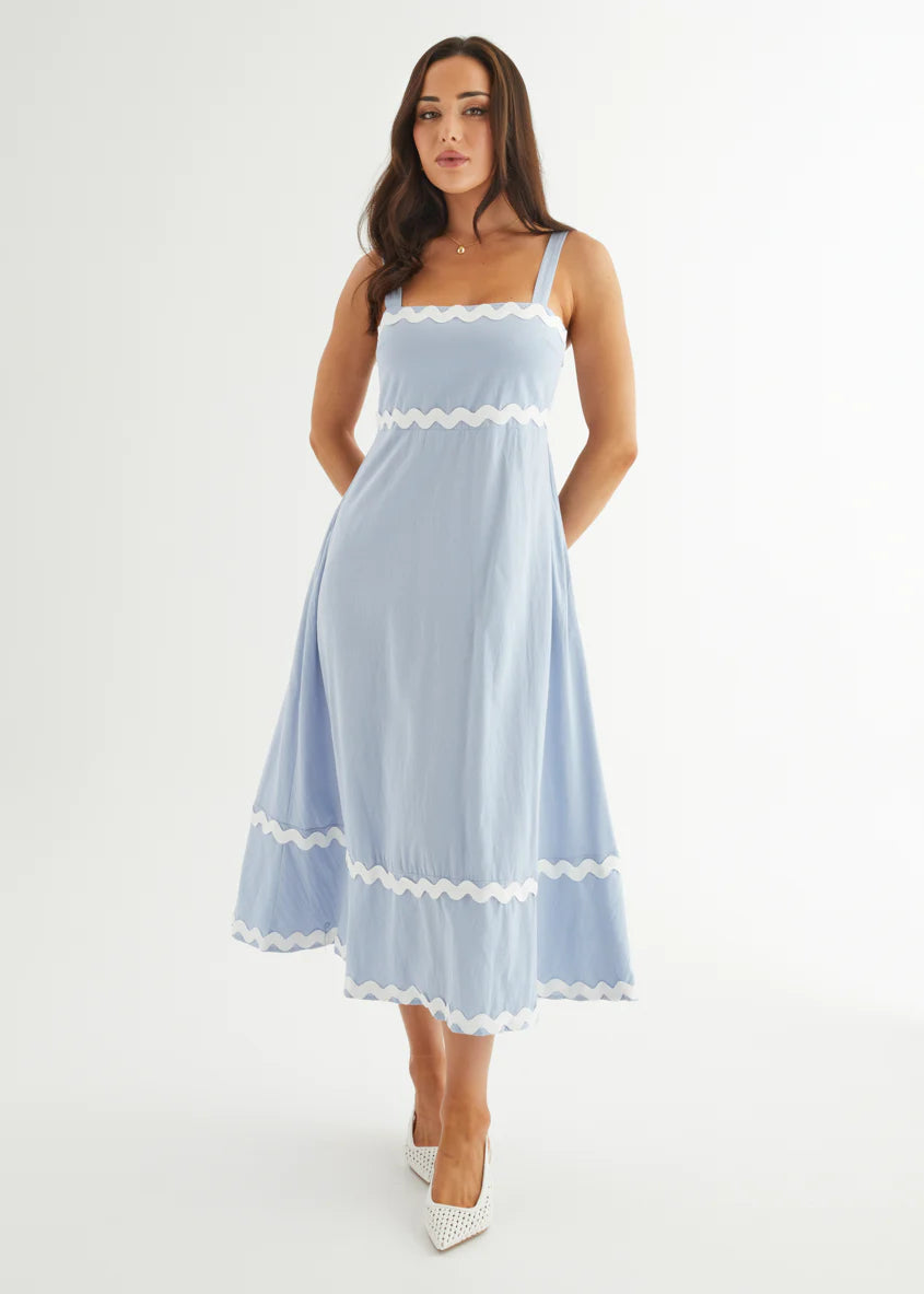 Vanya Maxi Dress - Blue