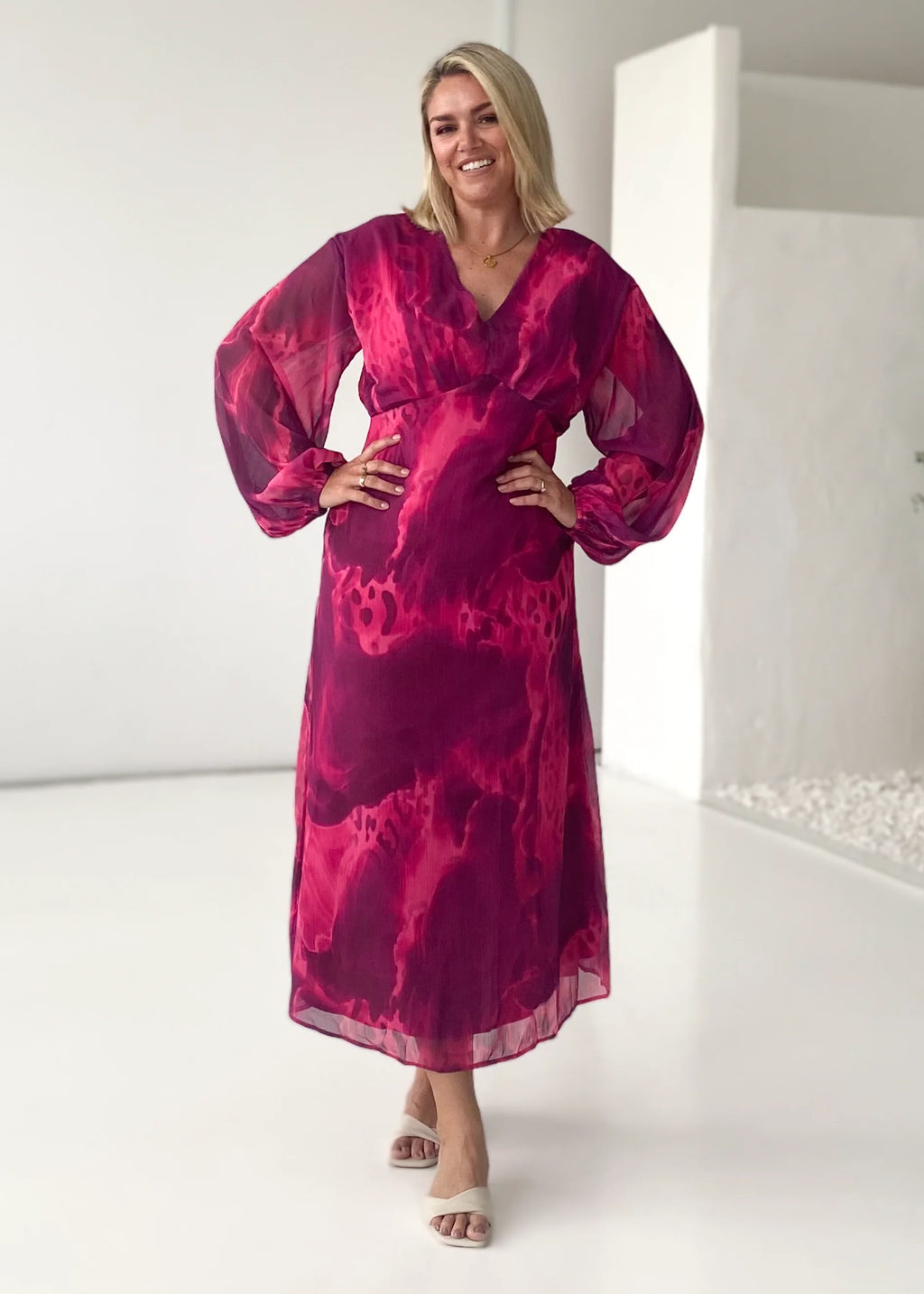 Primavera Maxi Dress - Pink Splash