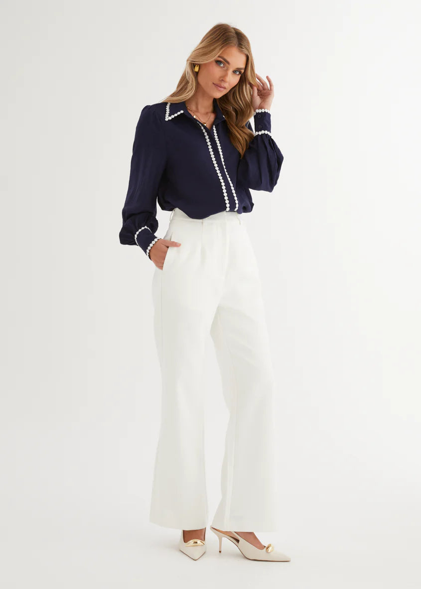 Sariyah Shirt - Navy