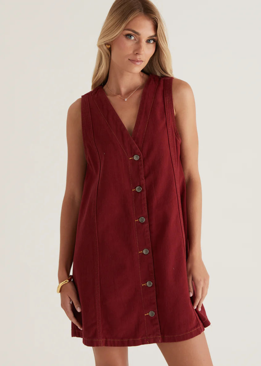 Halluna Dress - Wine