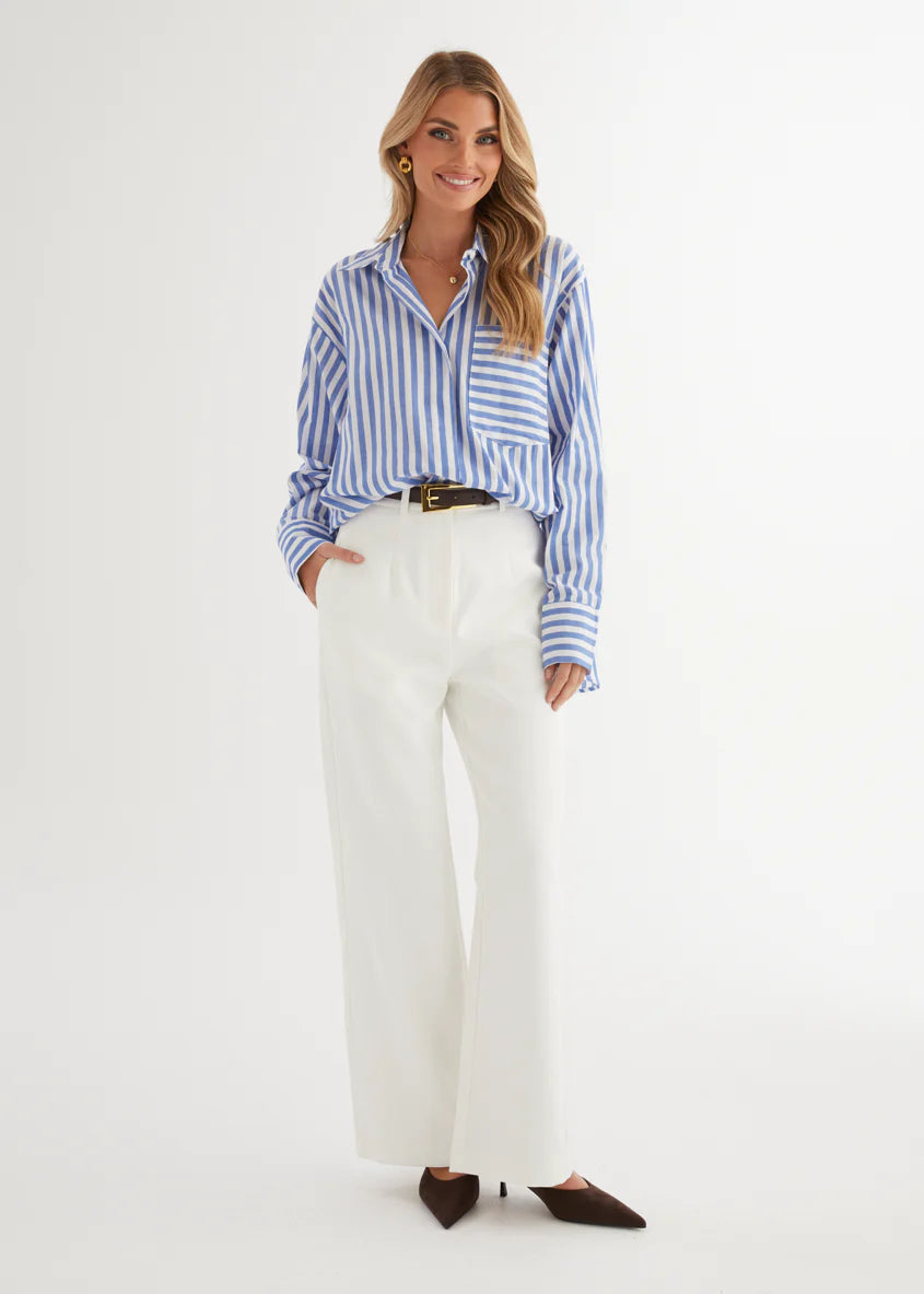 Alessandro Shirt - Blue Stripe