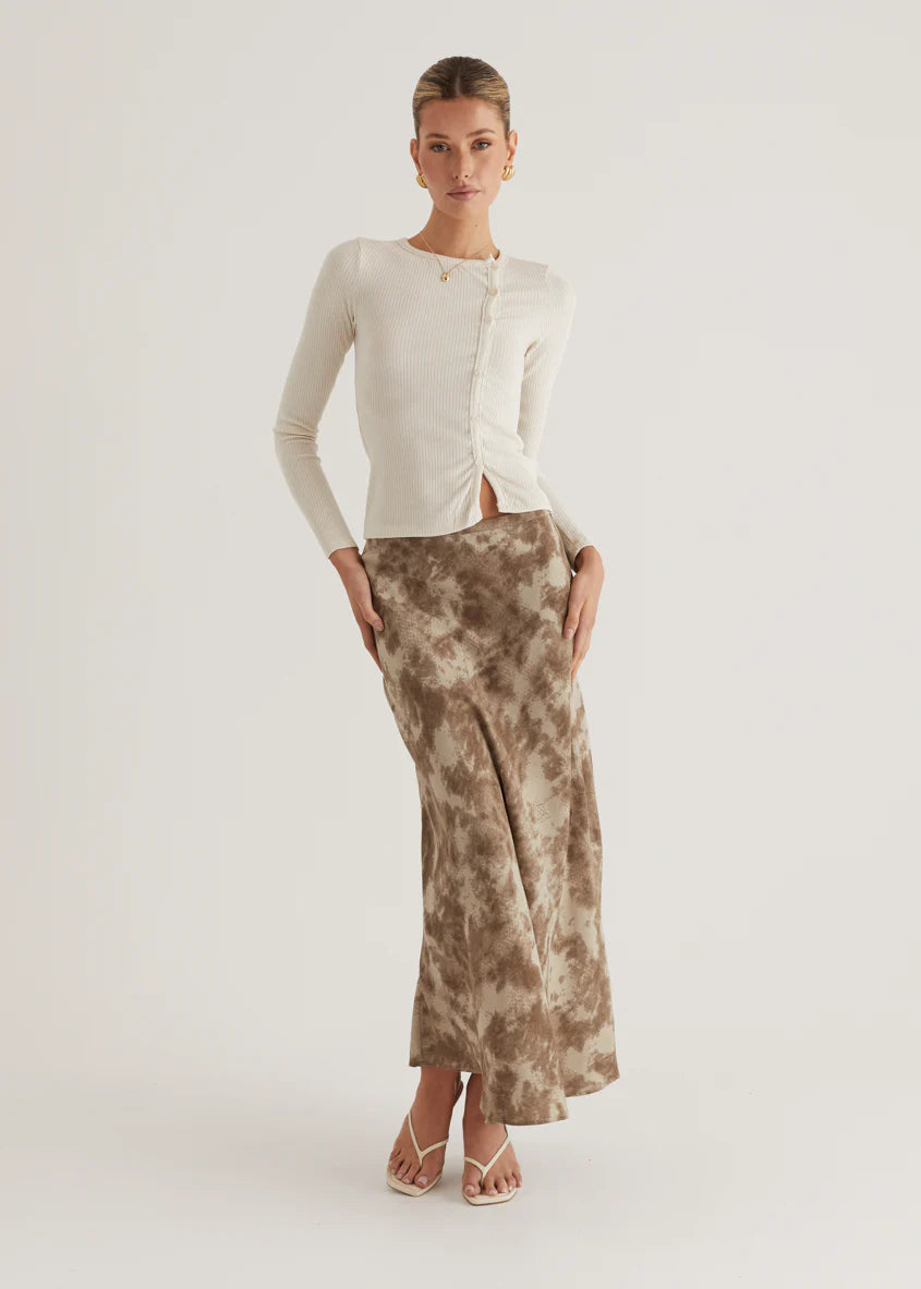 Hollie Maxi Skirt - Walnut