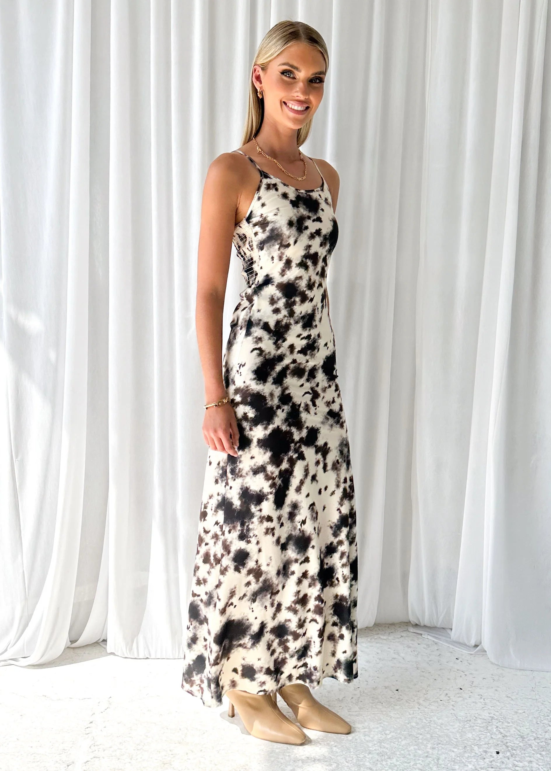Camyren Maxi Dress - Ink Tie Dye