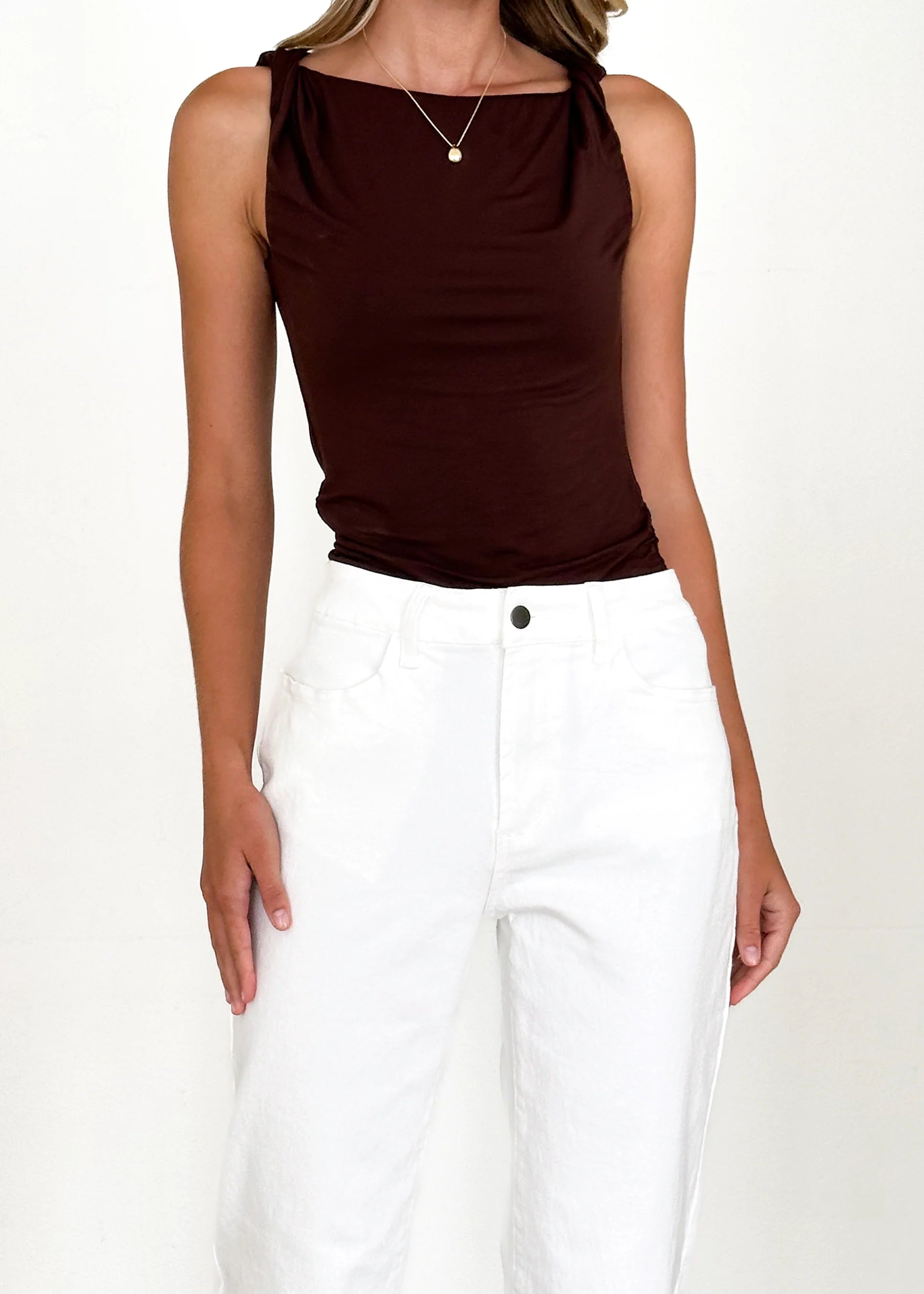 Isobel Stretch Jeans - Off White