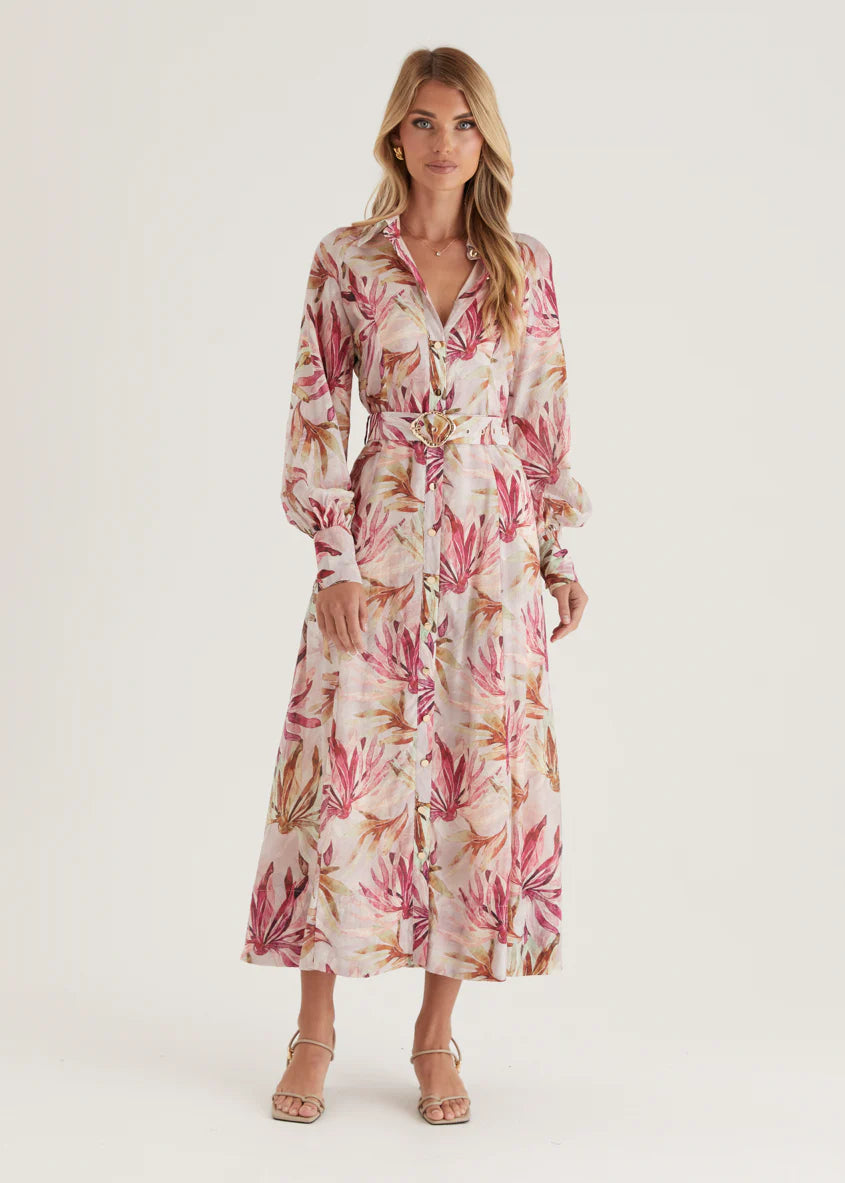 Adria Maxi Dress - Plum Floral