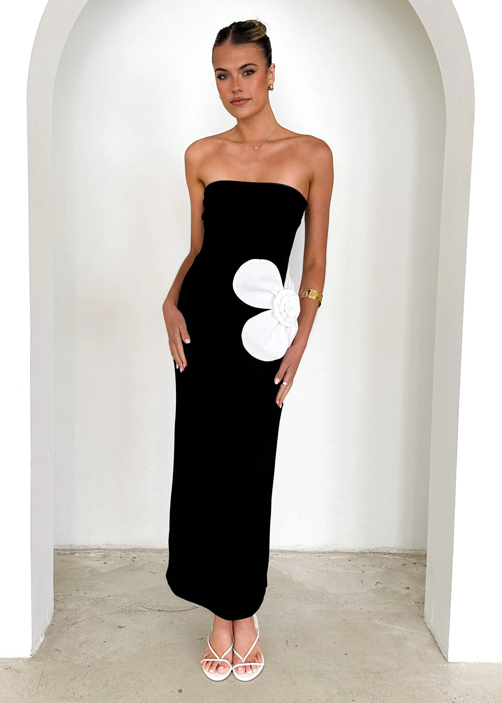 Rayley Strapless Maxi Dress - Black