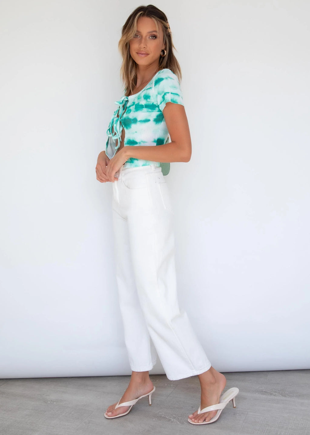 Ziggy Tie Tee - Teal Dye