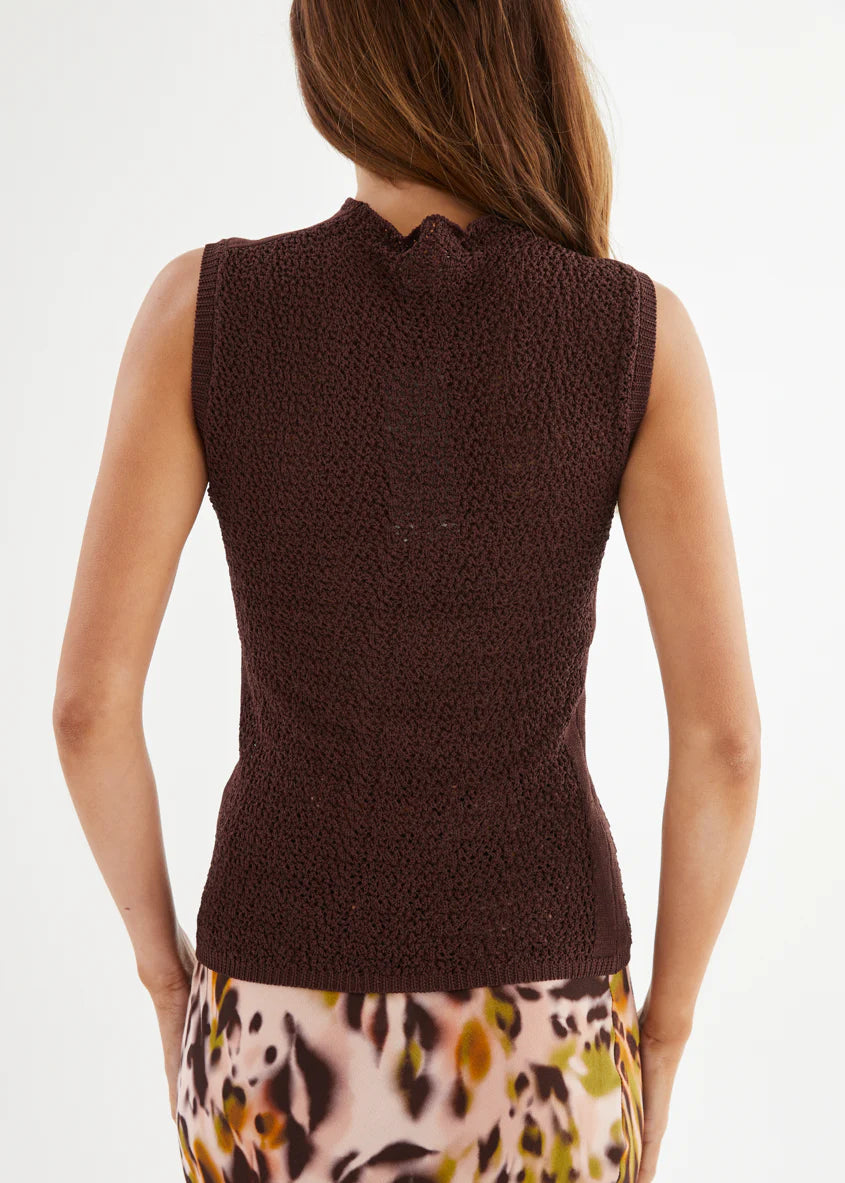 Addie Knit Top - Chocolate