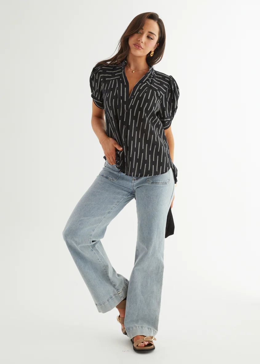 Becca Blouse - Liquorice