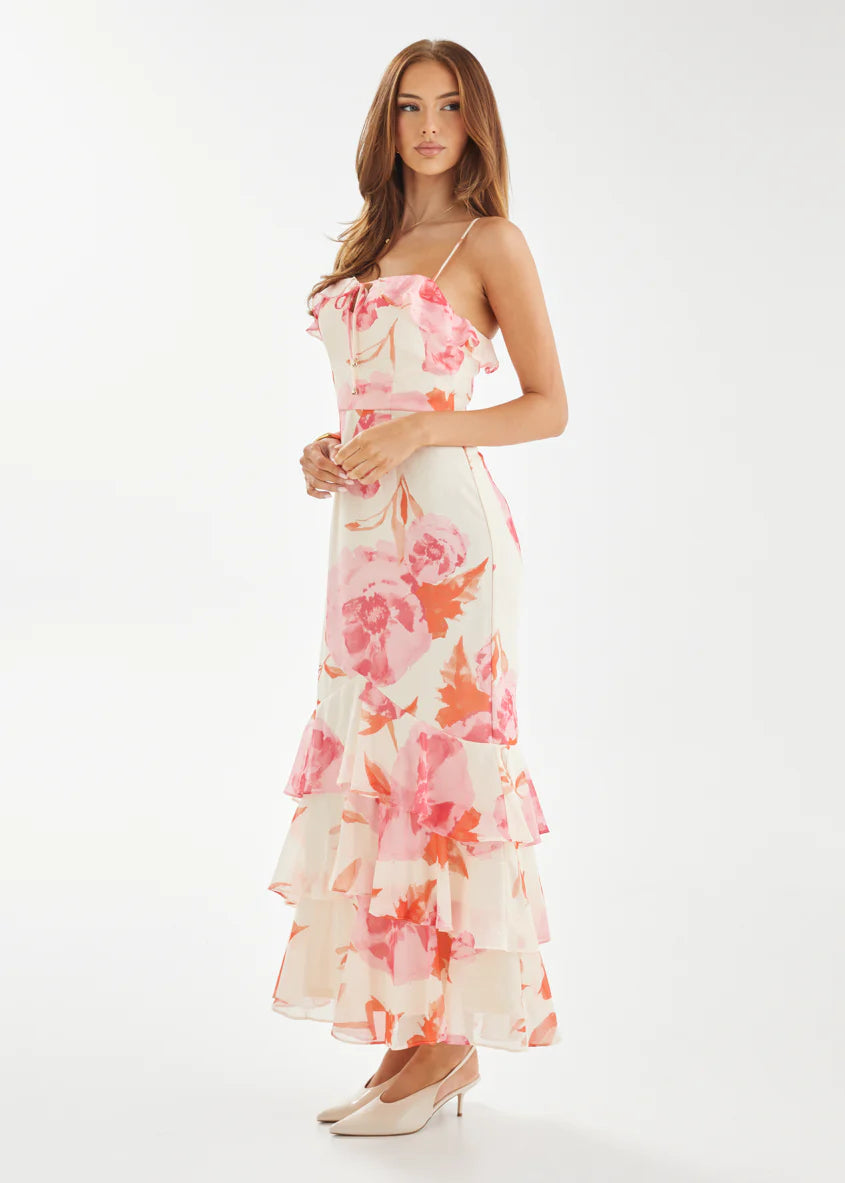 Renn Maxi Dress - Pink Bloom