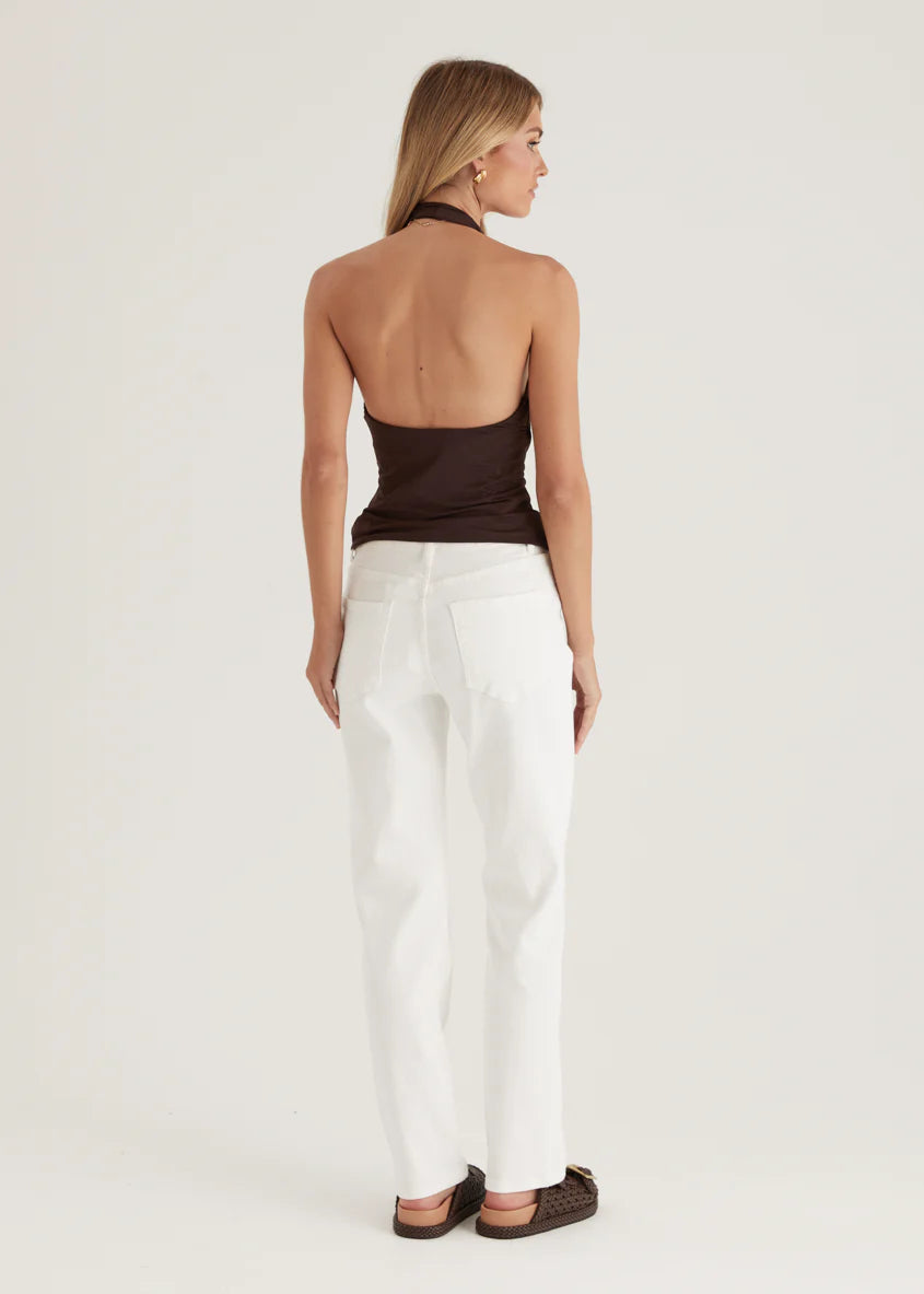 Isobel Stretch Jeans - Off White