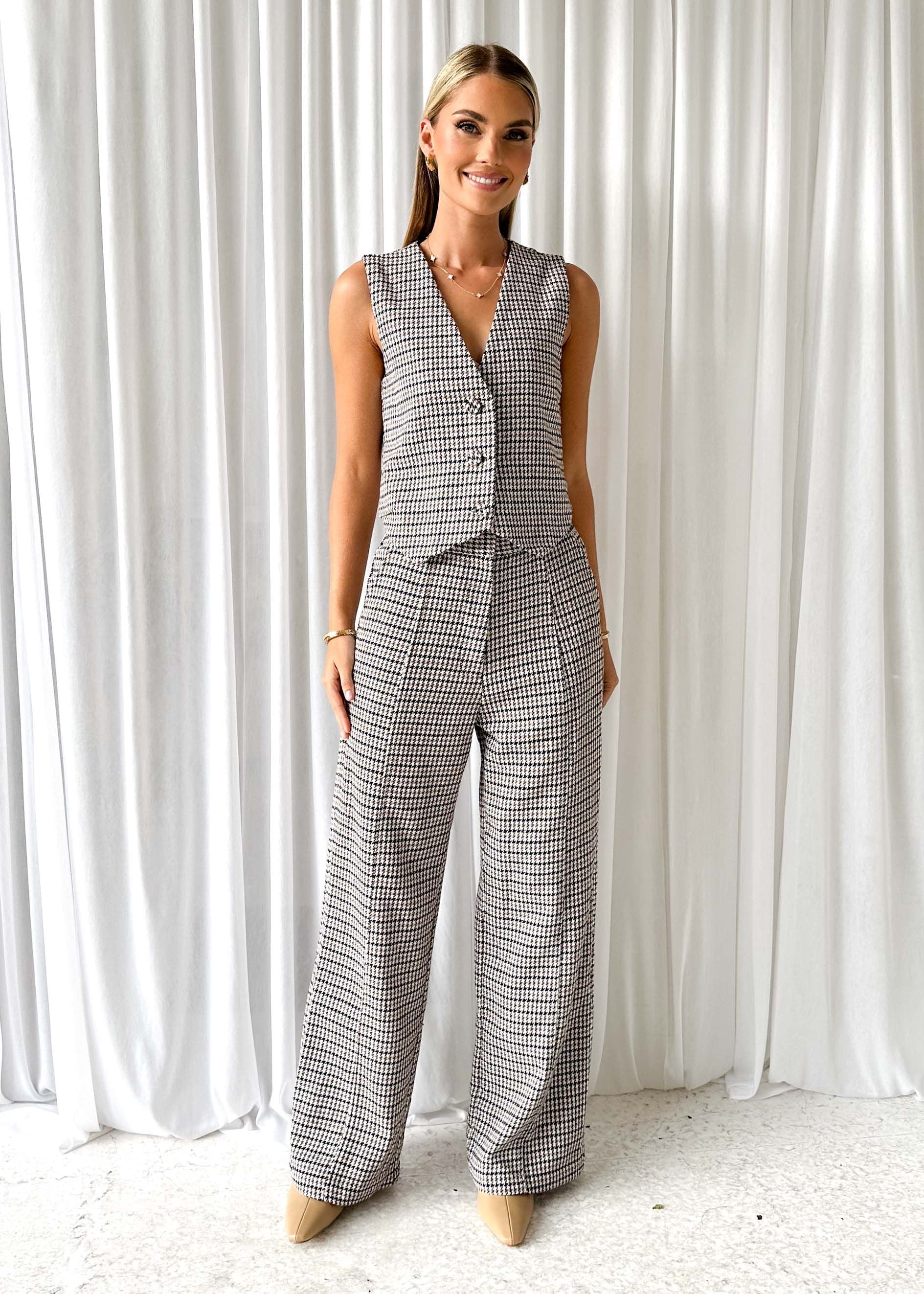 Rentor Vest - Houndstooth