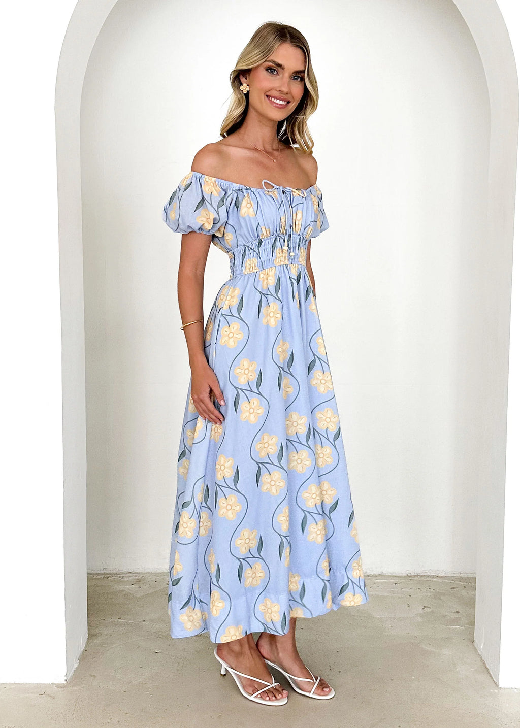 Maisie Maxi Dress - Blue Flowers