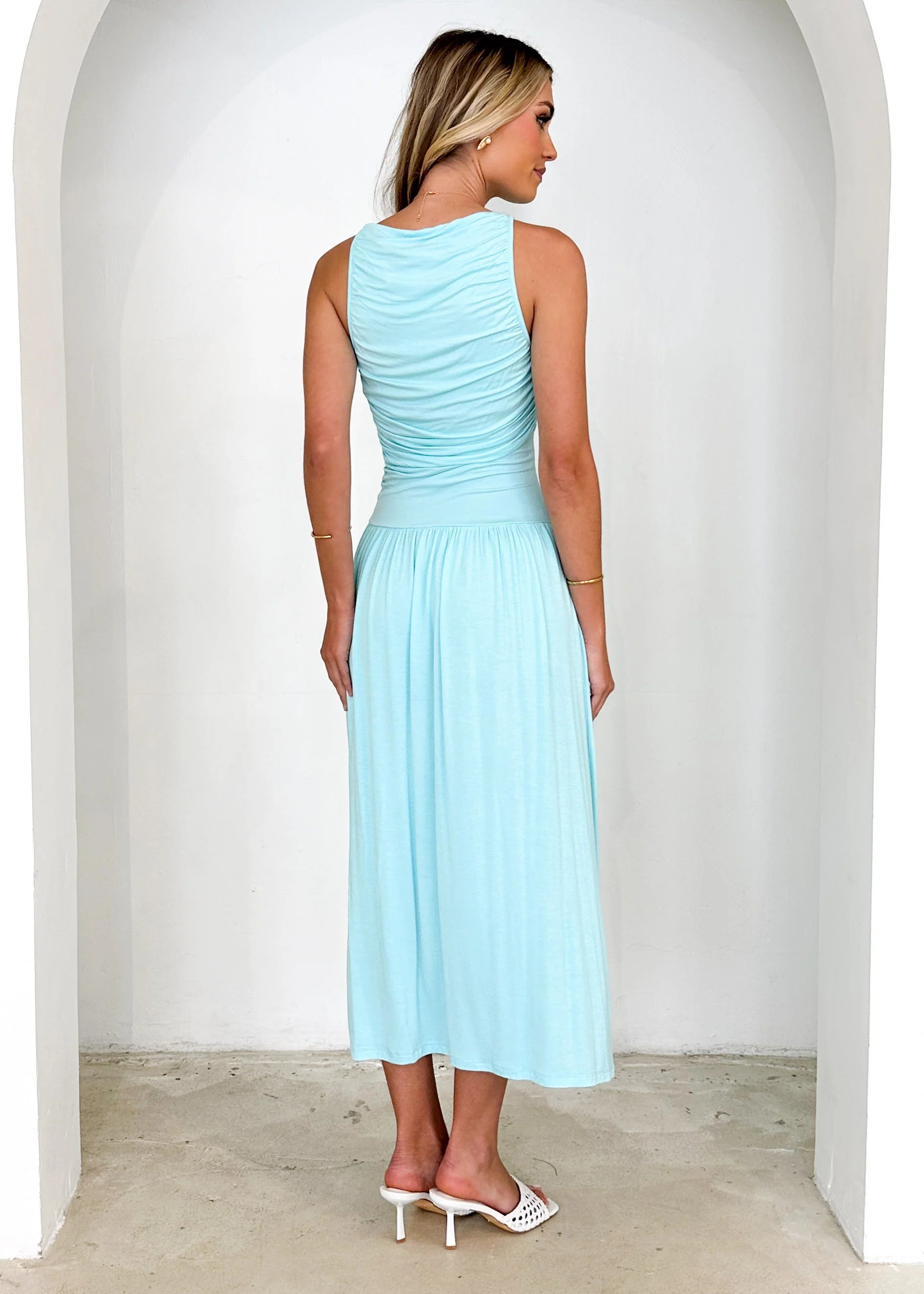 Albie Maxi Dress - Aqua