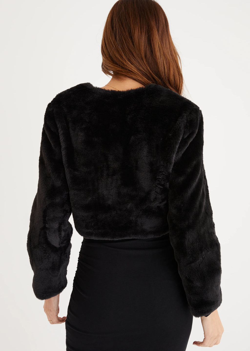 Amelita Cropped Jacket - Black