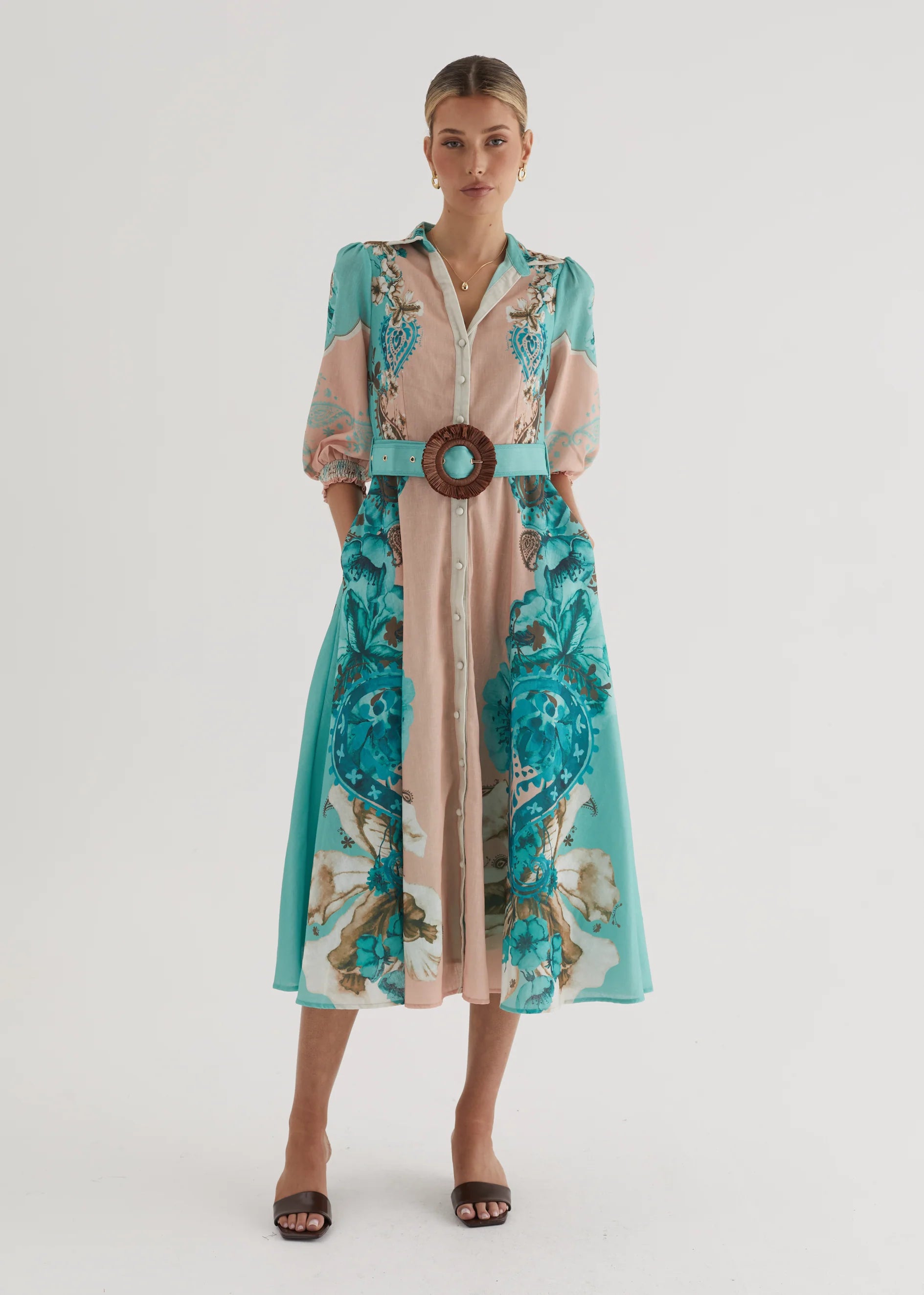 Pip Midi Dress - Willow Floral