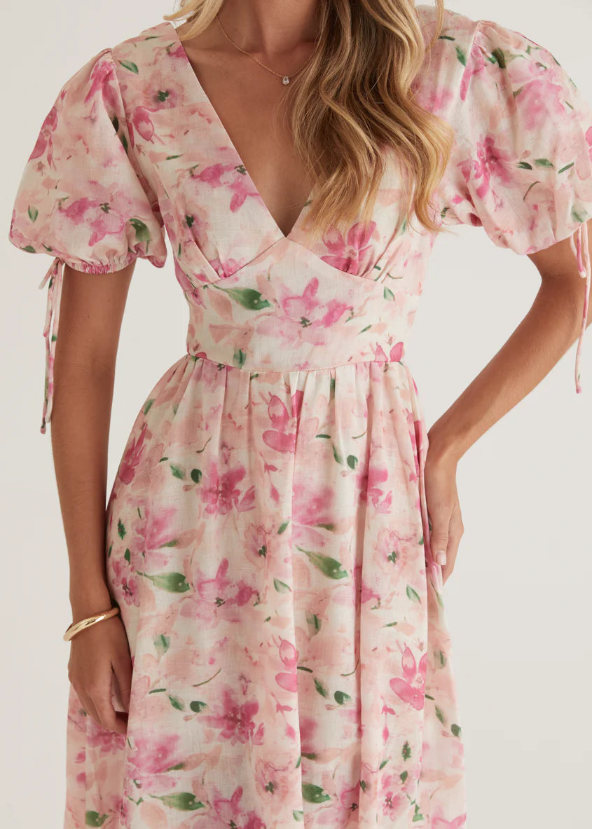 Malu Maxi Dress - Pink Floral