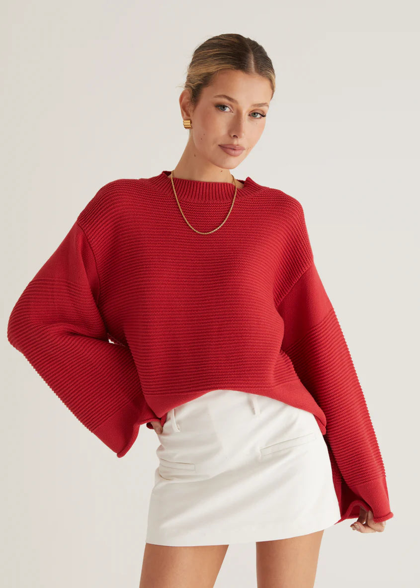 Marsielle Sweater - Red