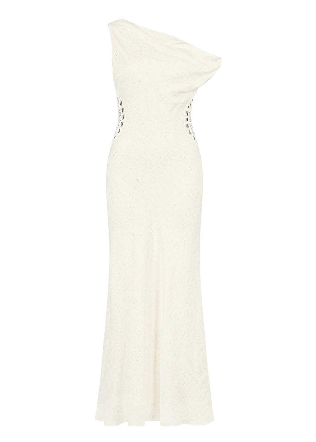 Sarai One Shoulder Maxi Dress - Cream