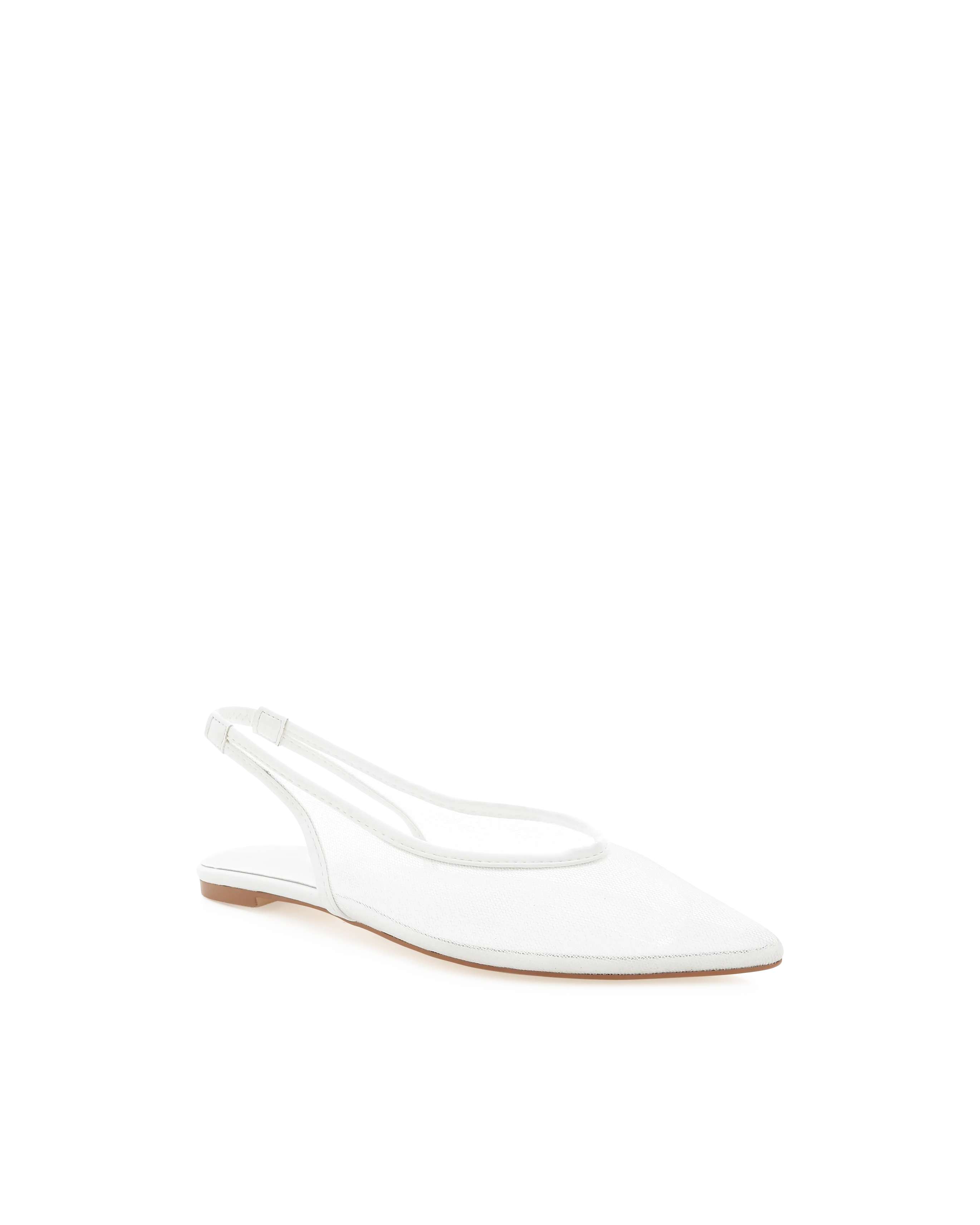 Margot Flats - White Mesh