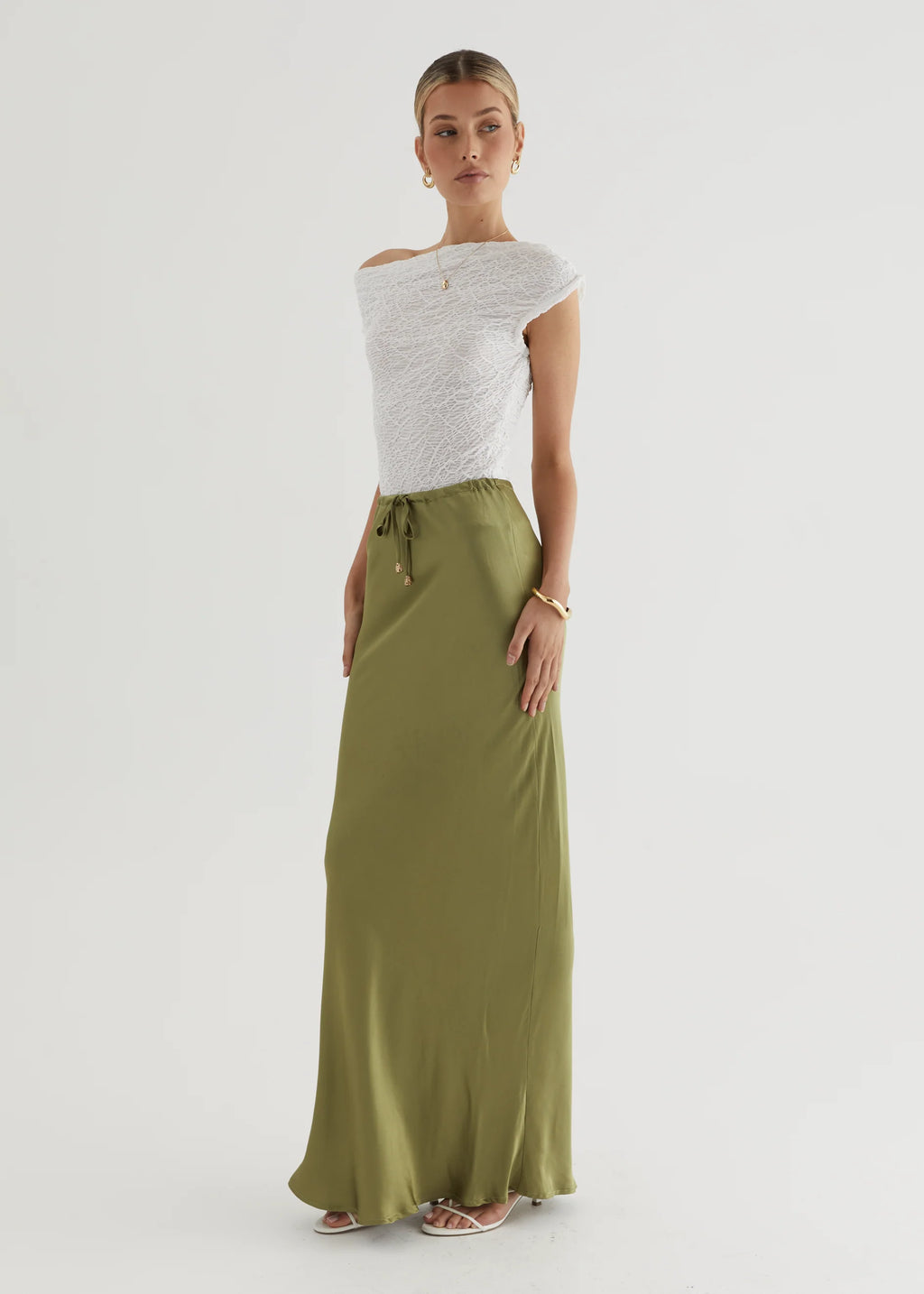 Sasha Maxi Skirt - Olive