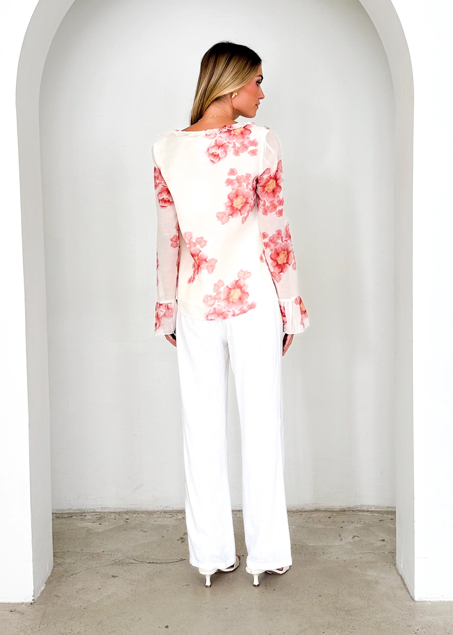 Daytona Blouse - Pink Floral