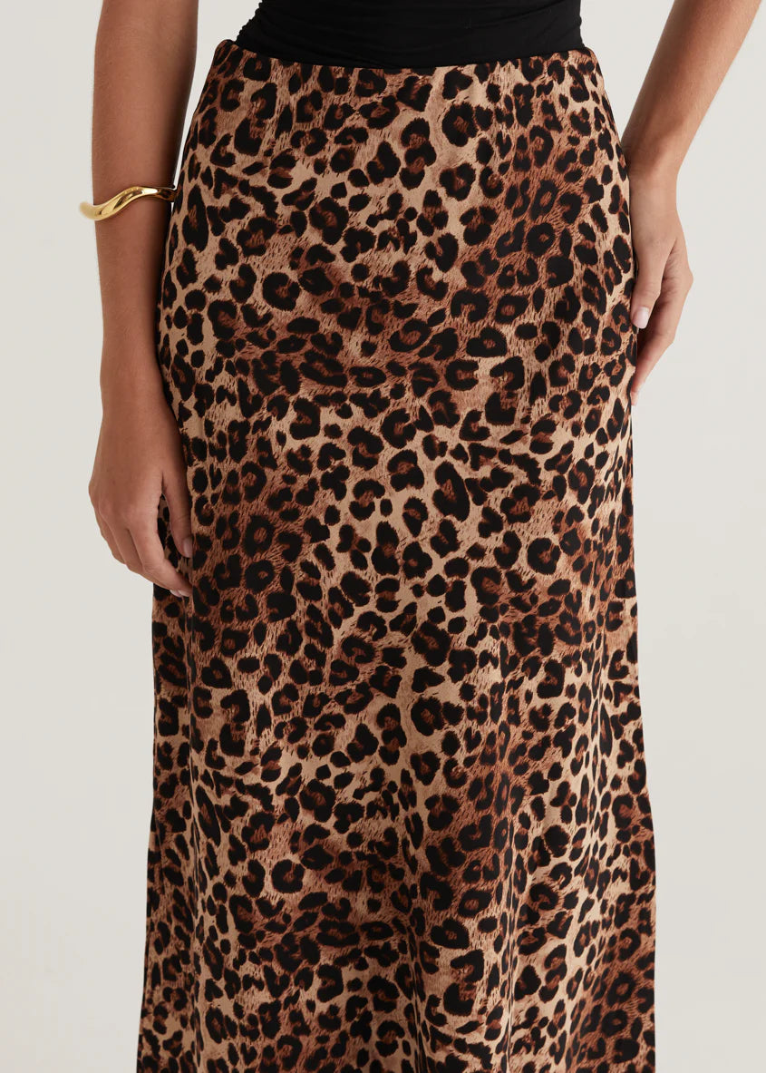 Cleo Maxi Skirt - Leopard