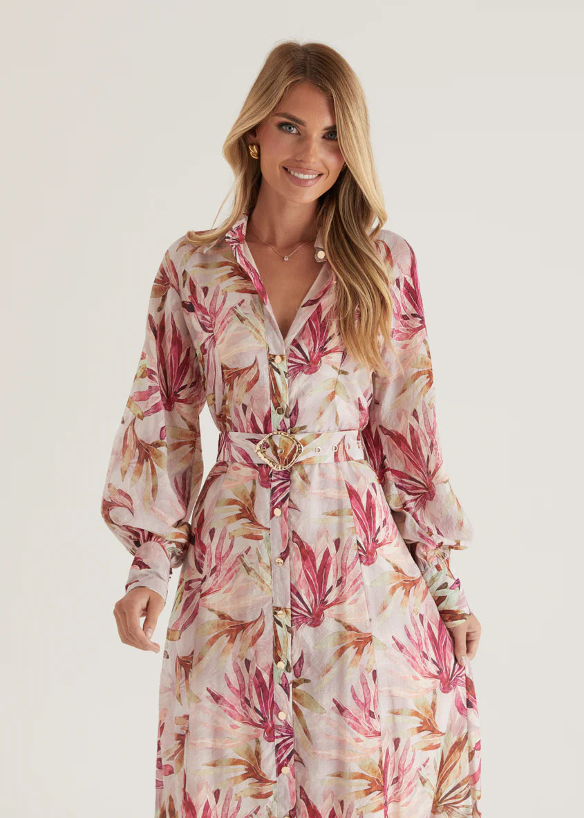 Adria Maxi Dress - Plum Floral