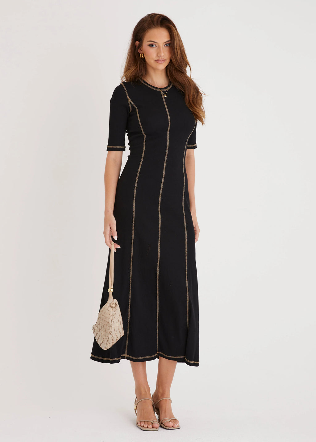 Simba Midi Dress - Black