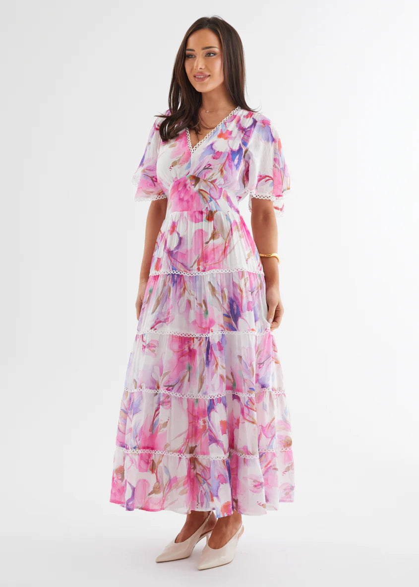 Tillie Maxi Dress - Pink Bouquet