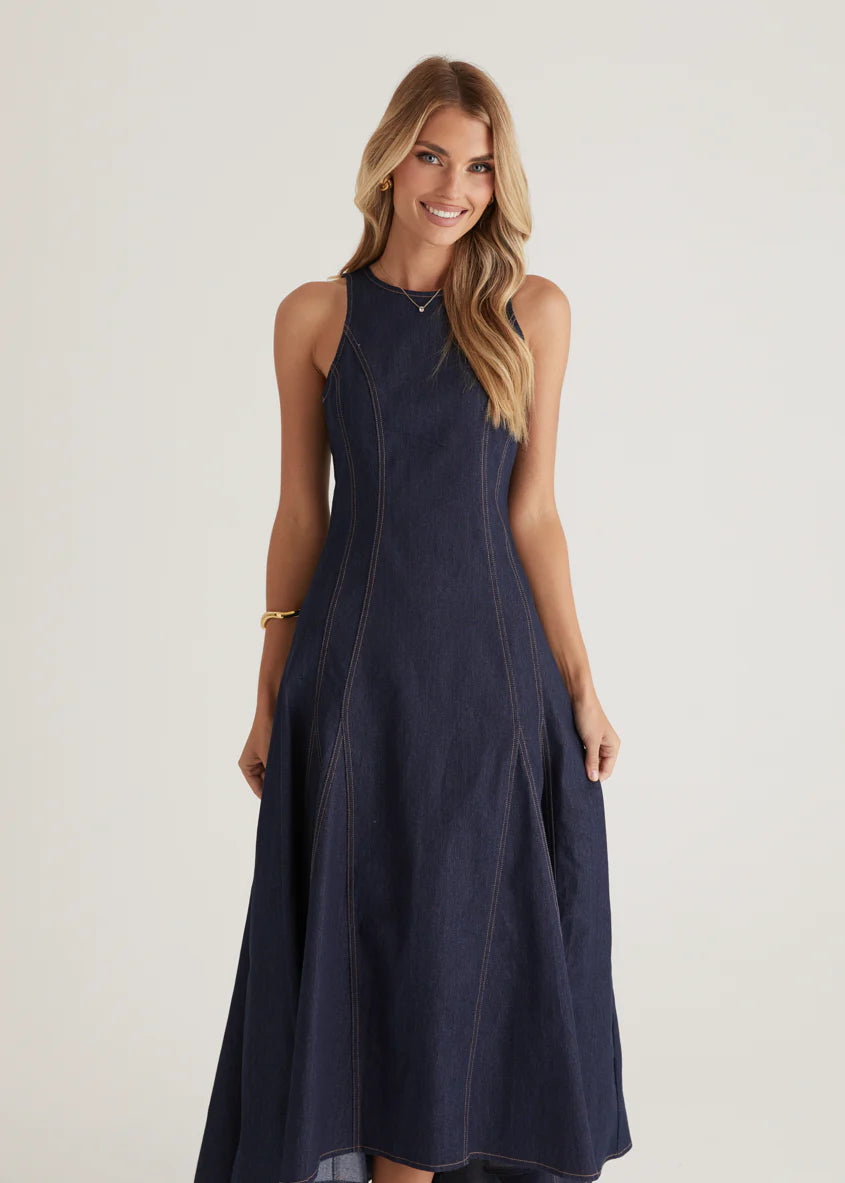 Rose Maxi Dress - Indigo