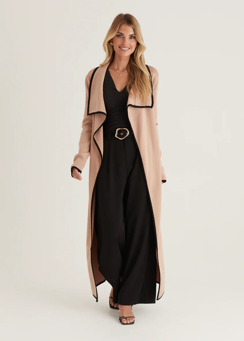 Portland Knit Coat - Camel