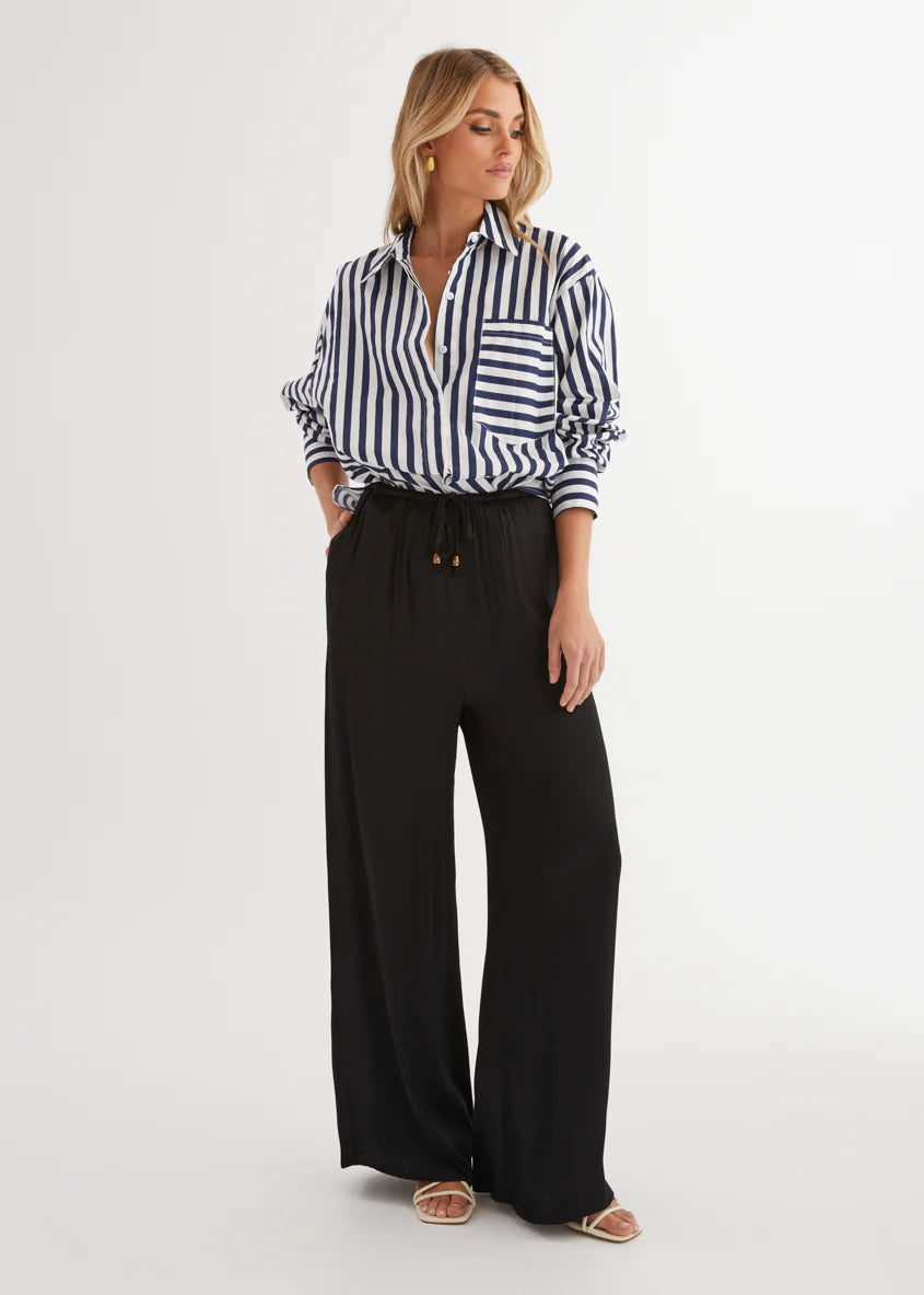 Lola Shirt - Navy Stripe