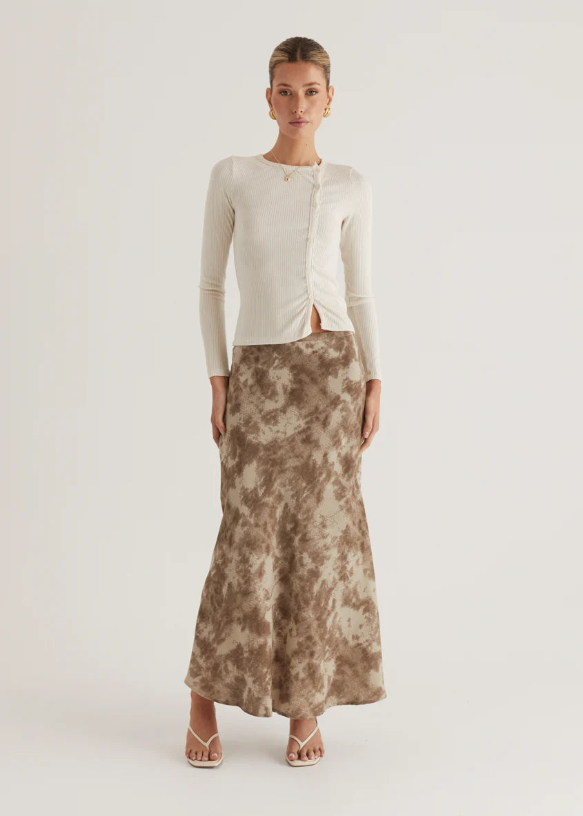 Hollie Maxi Skirt - Walnut