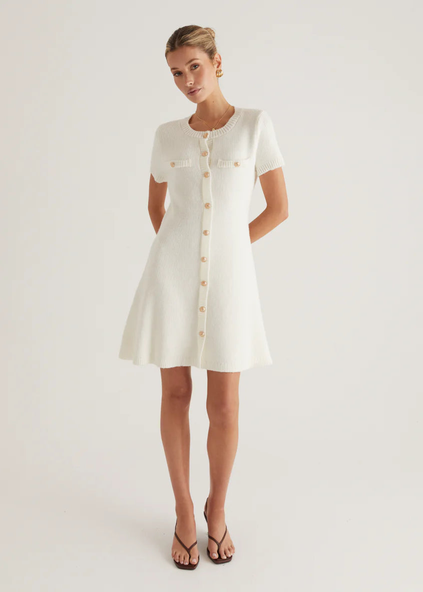 Savannah Knit Dress - Off White