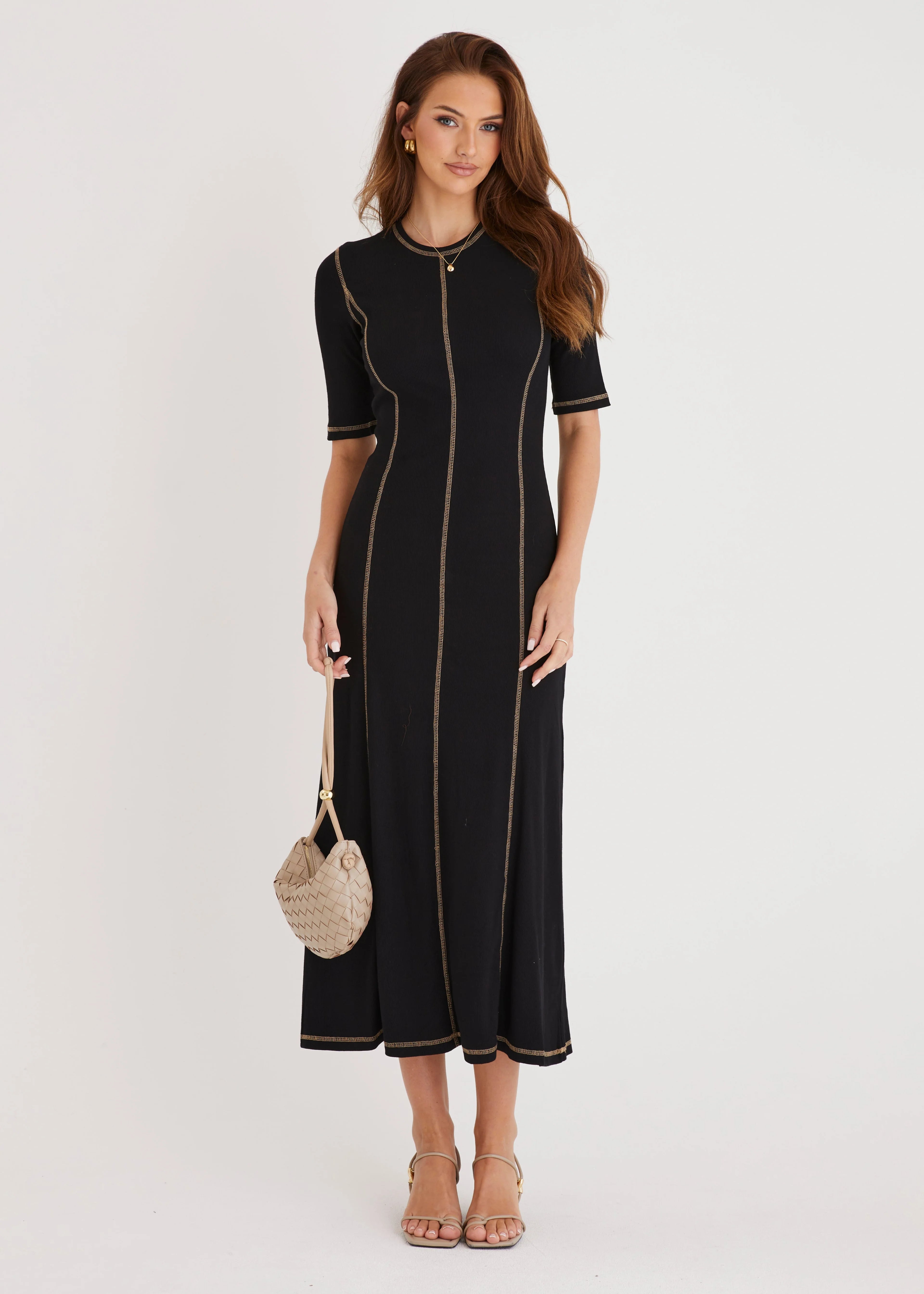 Simba Midi Dress - Black