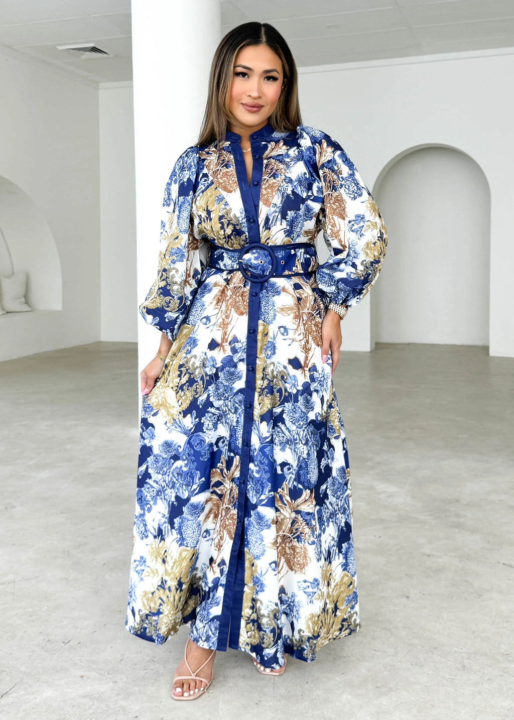 Wimsoe Midi Dress - Navy Chateau