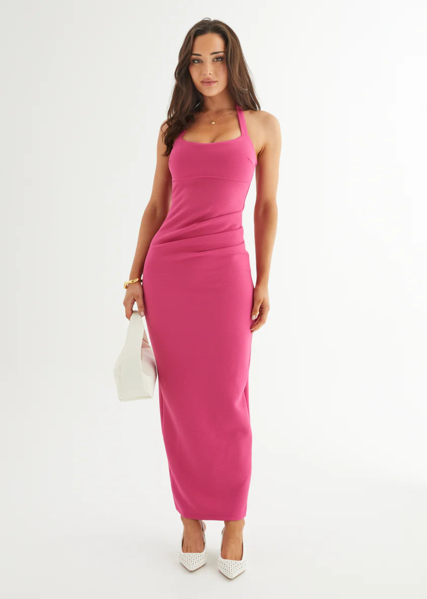 Vicki Maxi Dress - Hot Pink
