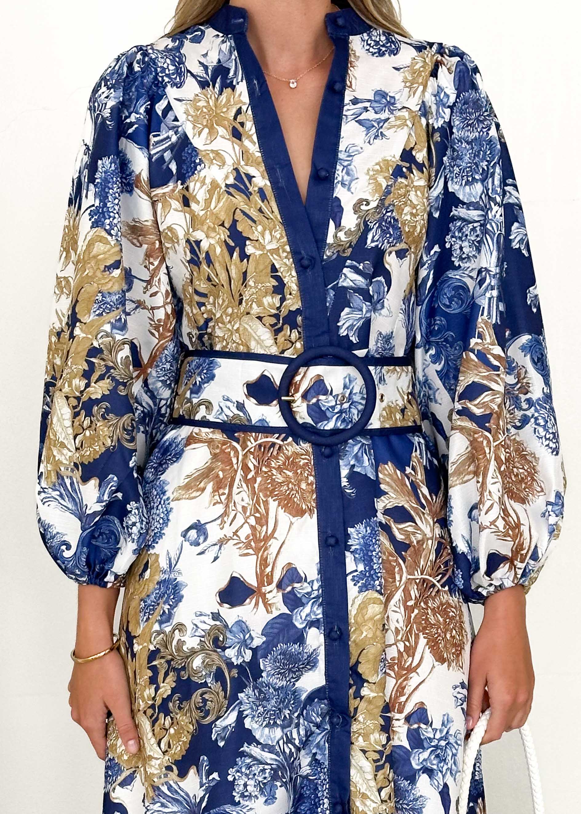 Wimsoe Midi Dress - Navy Chateau