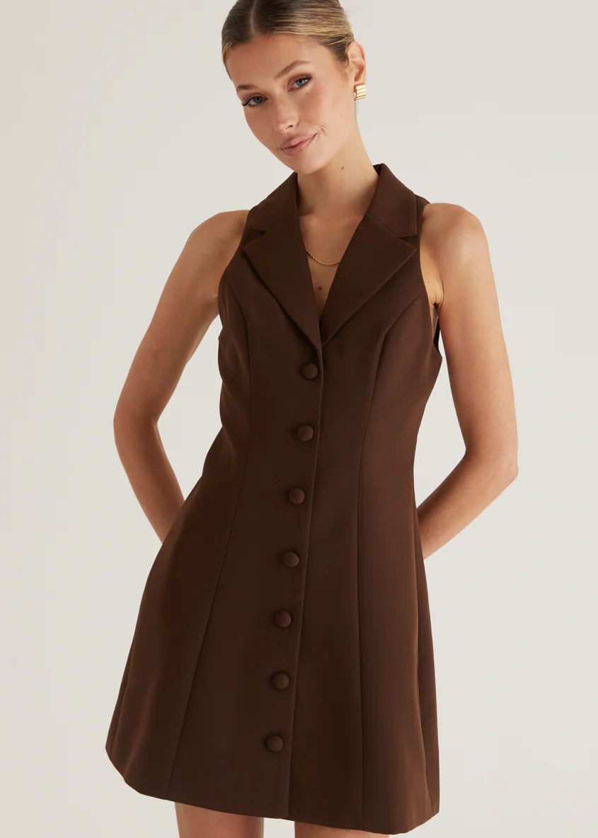 Nyssa Dress - Espresso