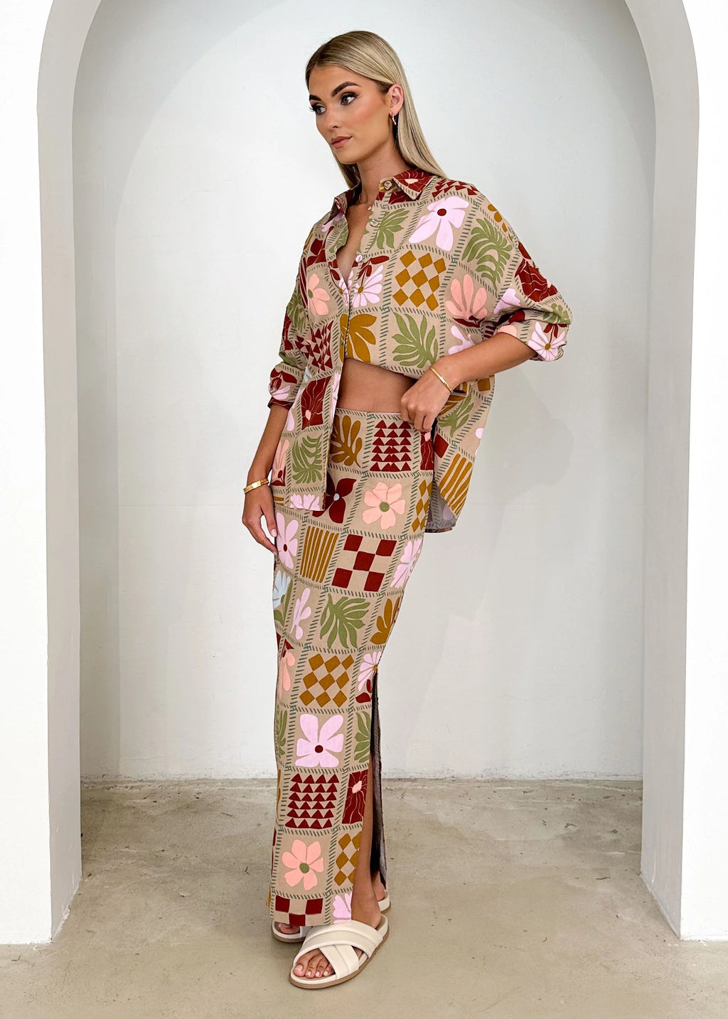 Ninessa Midi Skirt - Lisse Autumn