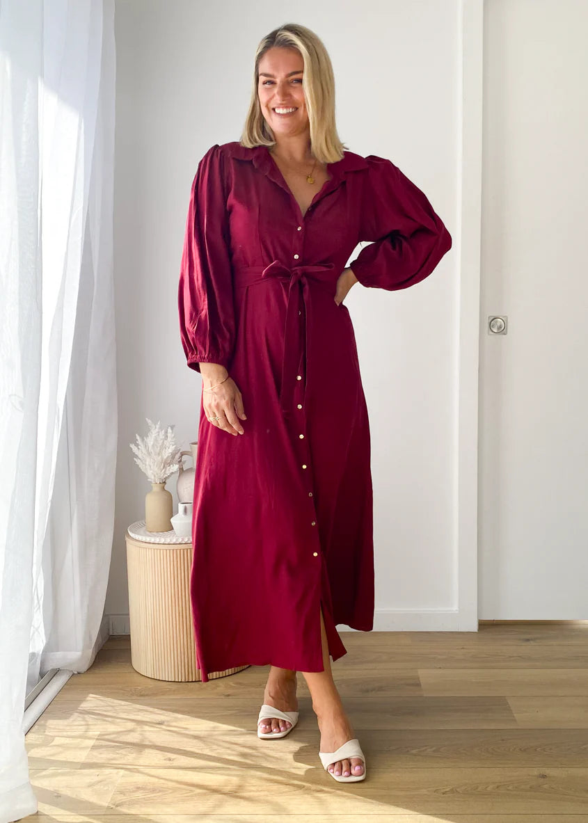 Romy Maxi Dress - Wine
