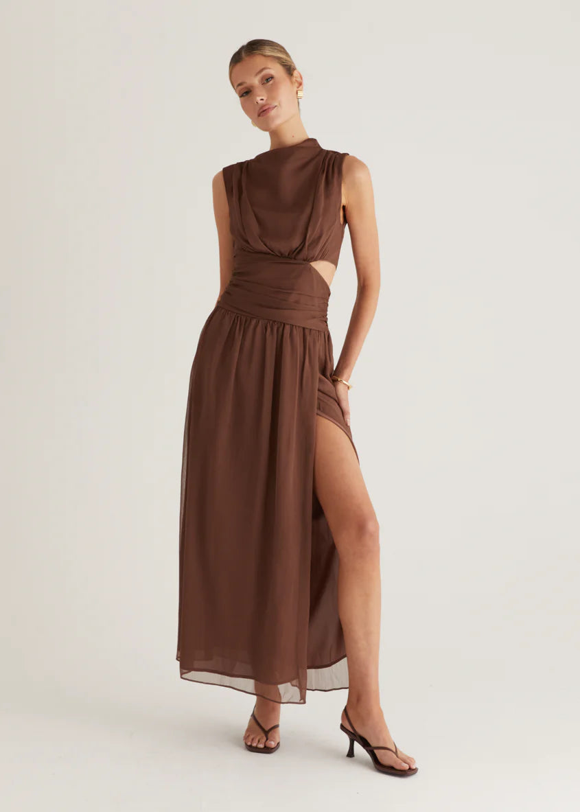 Everett Maxi Dress - Chocolate