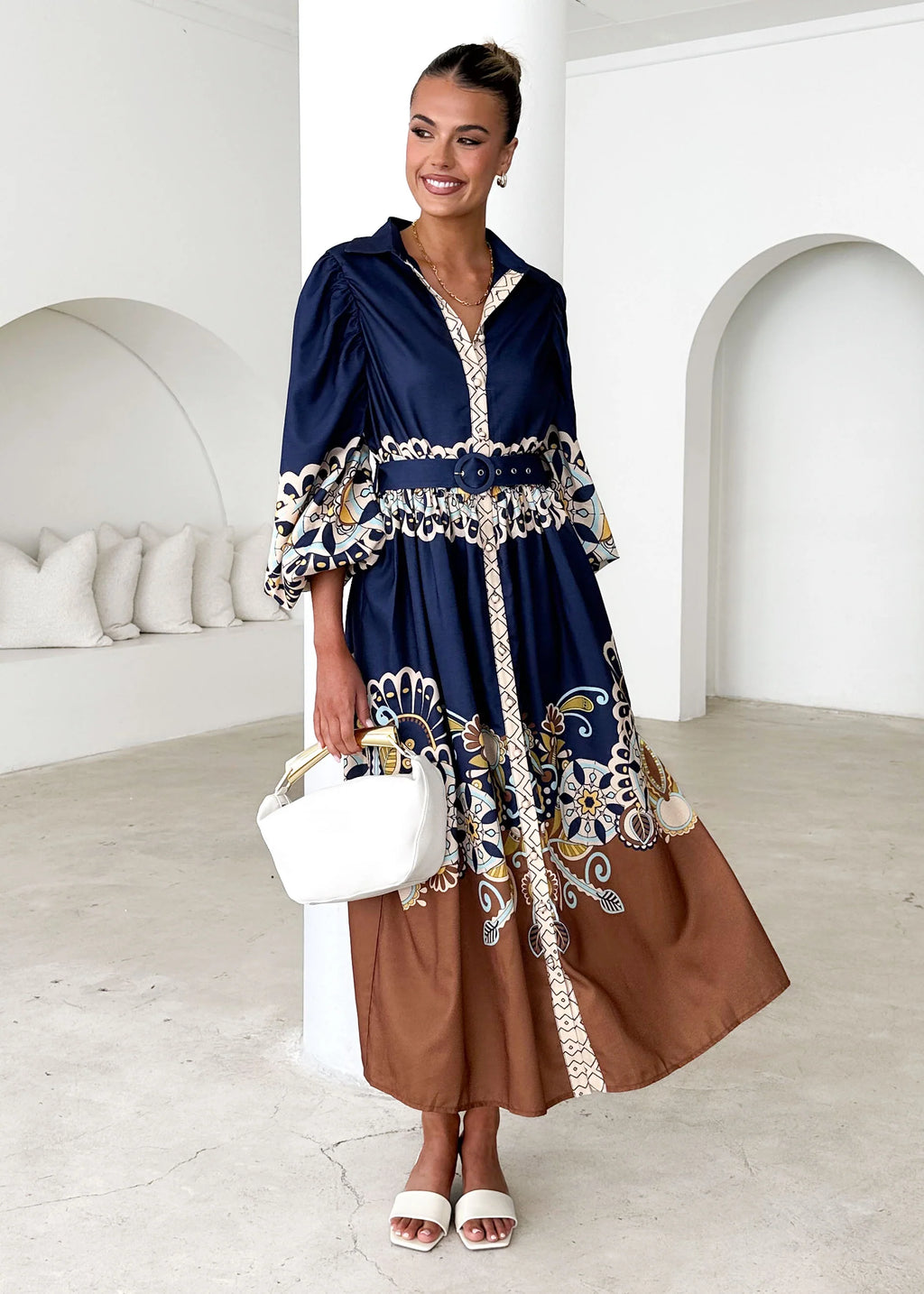 Jackly Midi Dress - Labyrinth