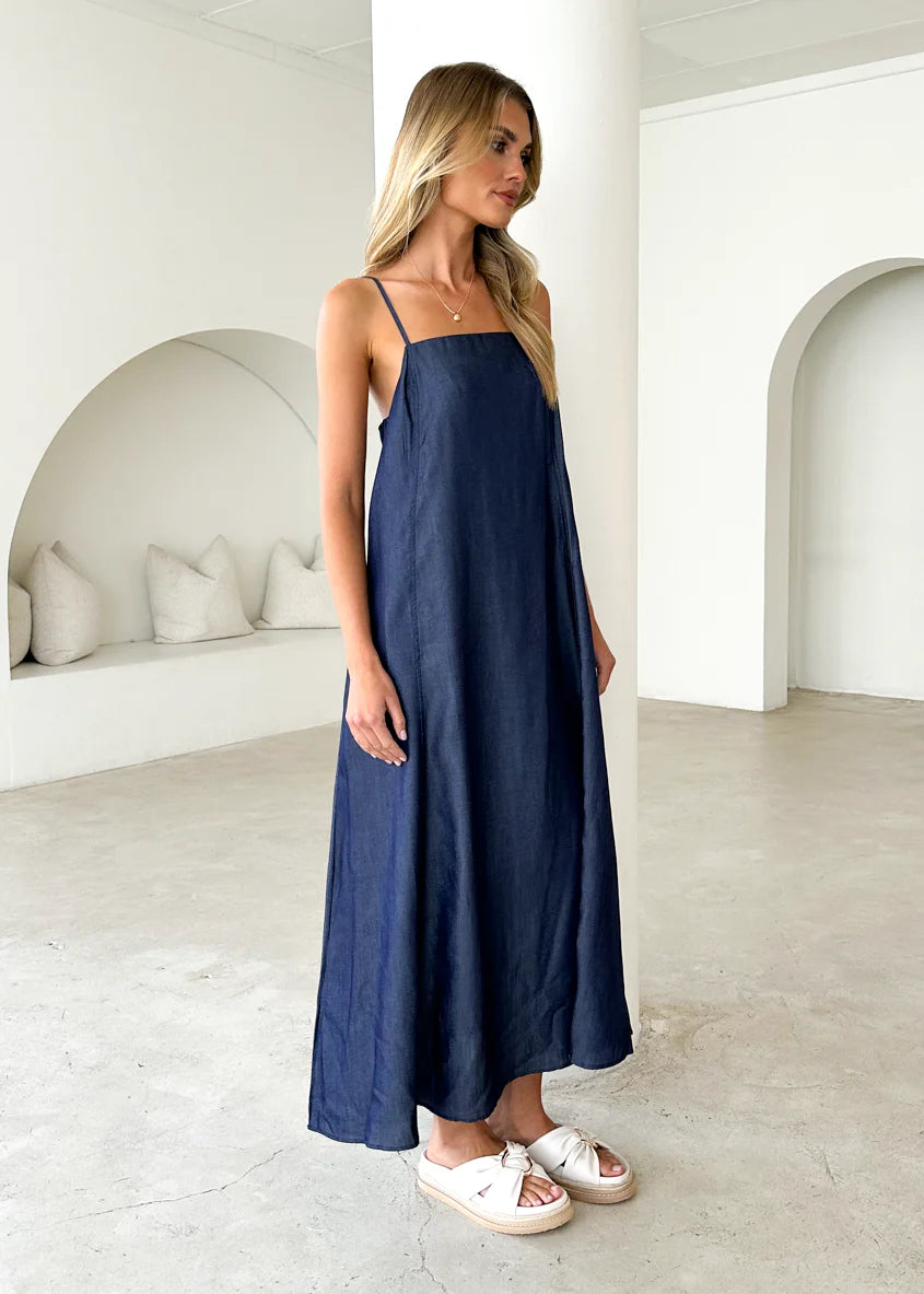 Sascha Maxi Dress - Indigo