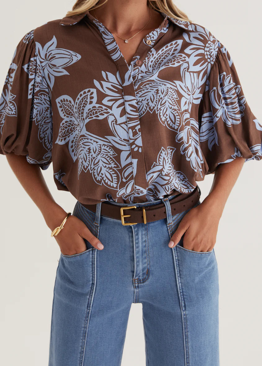 Nouvella Shirt - Choc Captivate