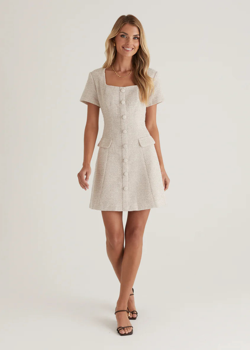 Silvia Dress - Oat Marl